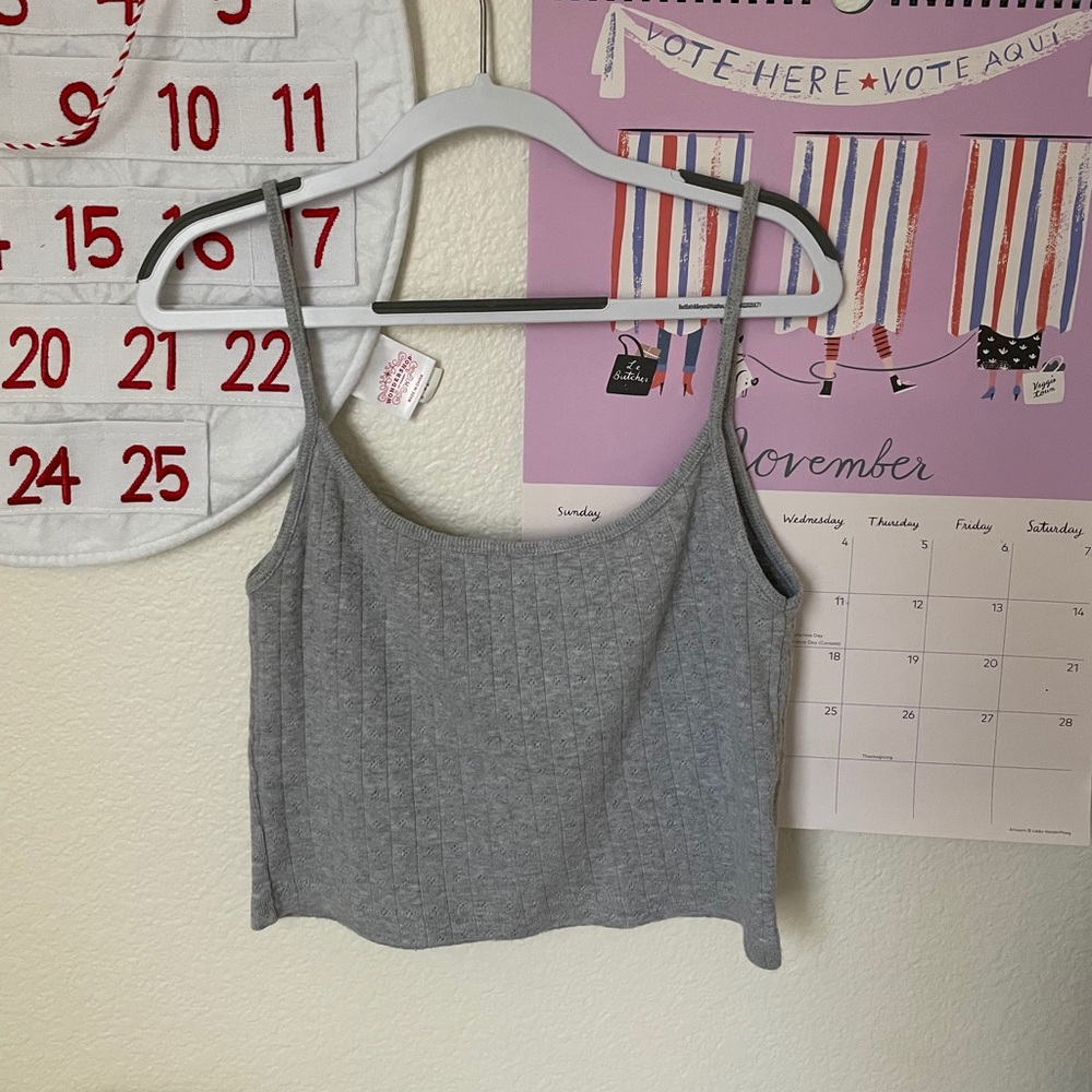Brandy mobile ~ Gray Tank Top ~ SIZ SMALL